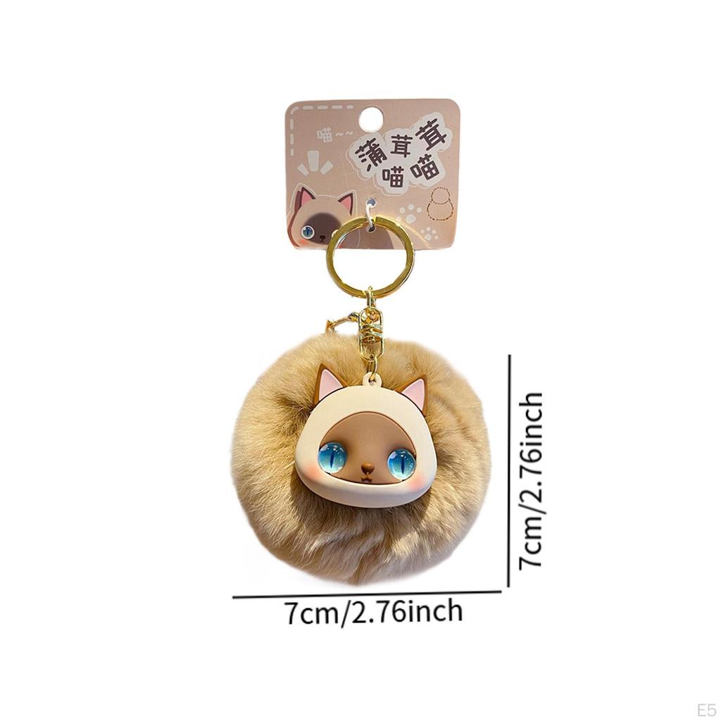 Cat Bag Charm Keychain Doll Accessory for Celebrations