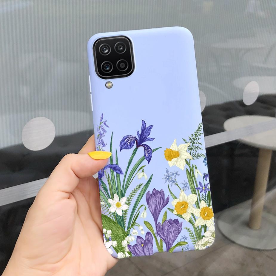 Für Samsung Galaxy A12 Hülle M12 F12 Cue Süßigkeiten Bemalte Abdeckung Weiche Silikon Handyhülle Für Samsung A12 M 12 GalaxyA12 Coque Bumper