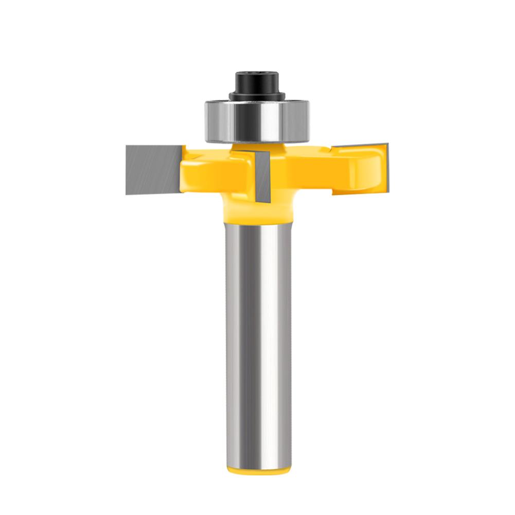 4-Edge Ball T-Knife 8 Handle Woodworking Milling Cutter Slotting Cutter Notch Cutter Alloy Cutter Head Trimming Machine Cutter Head