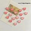 10pcs Heart-shaped Fridge Magnets Festival Gifts Home Kitchen Decoration  Party