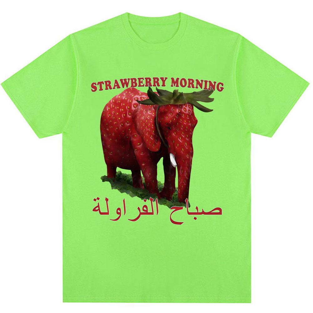 

Смішна футболка з мемом про слона-полуницю, італійський гумор, вінтажні футболки для чоловіків і жінок, бавовняні футболки оверсайз, вуличний одяг 4XL