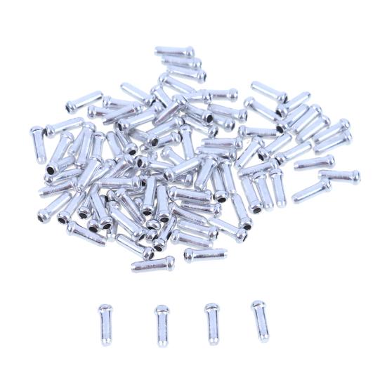 100Pcs Bike Brake Cable Cap Aluminum Brake Cable End Cap