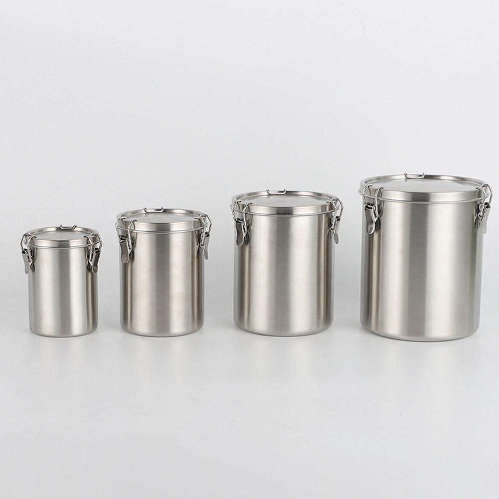 Efficiently Store Coffee Beans Airtight Stainless Steel Canister 2500ml