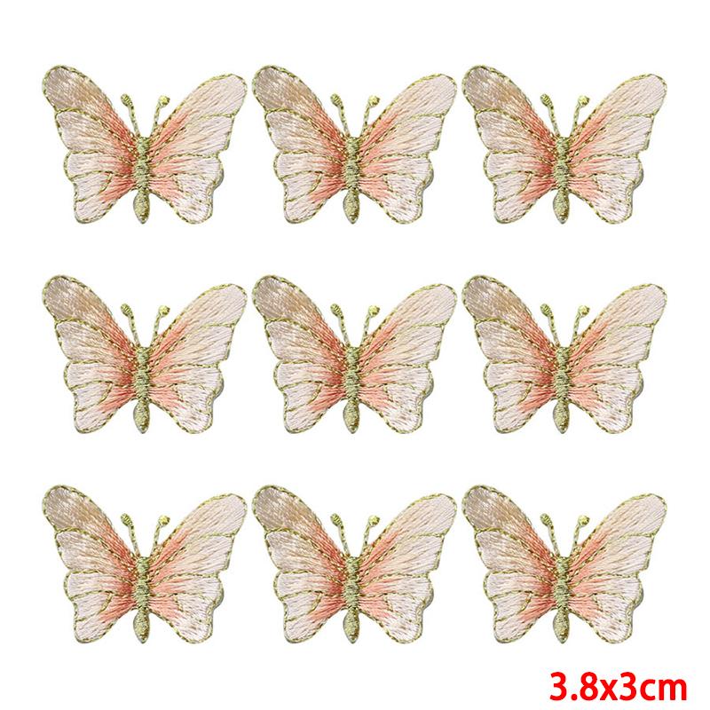 10 Pcs/lot Wholesale Embroidery Patch Iron On Patches For Clothing Patches On Clothes Jackets Decor Applique Sew Supplies