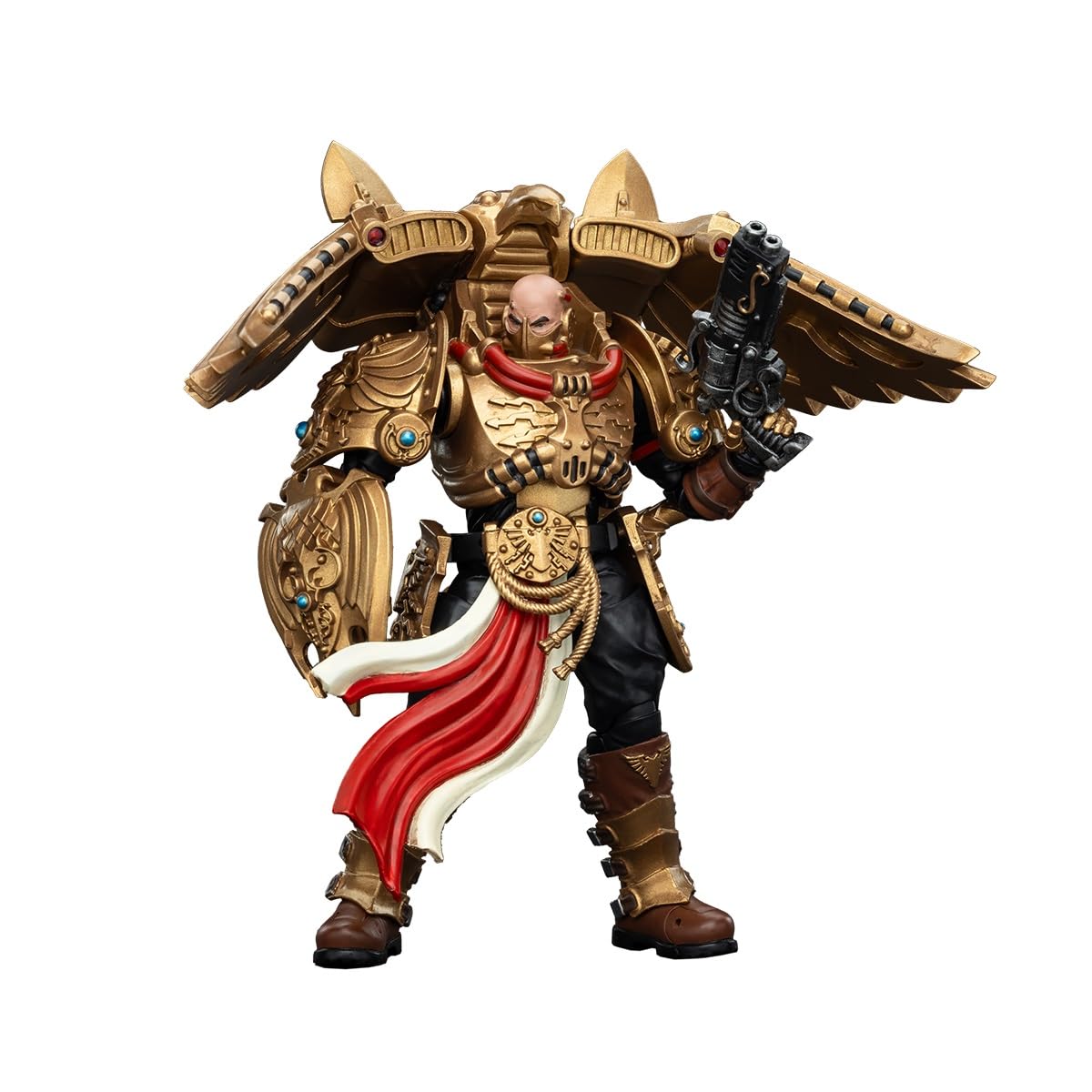 

JOYTOY Warhammer Legion Custodes Custodian Venatali Squad Venatali 2 Destroyer Scale Action Figure 40,000 (Kinetic Equipped) 1/18 (Assembled)
