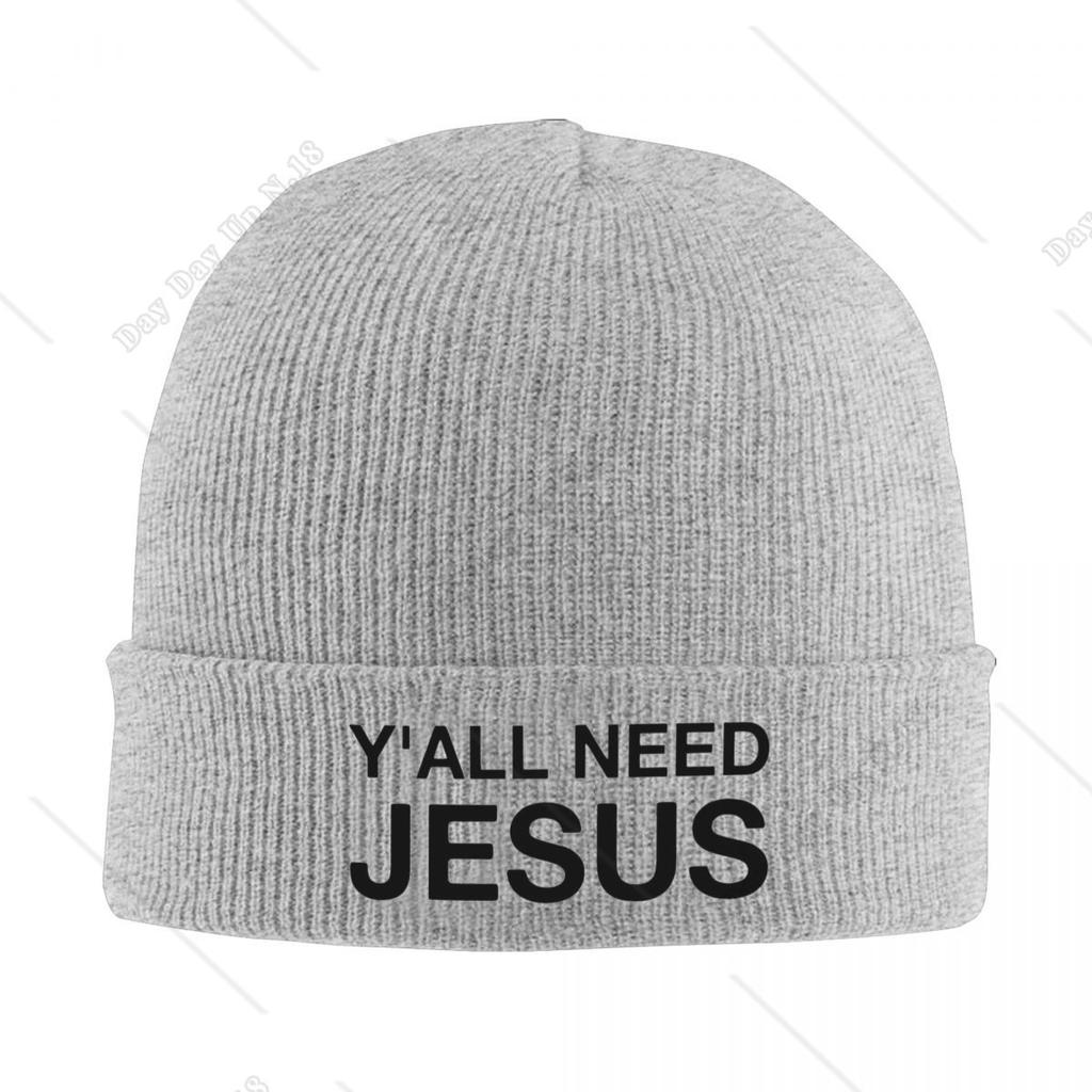 You All Need Jesus Beanie Hats Knit Hat Outdoor Sport Warm Unisex Adult Caps Autumn Custom Y2K Cool Bonnet Hats Gift