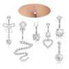 6pcs Stainless Steel Belly Button Ring 5mm Ball Navel Piercing Jewelry Hypoallergenic Safe for Sensitive Skin