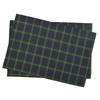 COLORFUL CANDY STYLE Placemats X No Set of Tartan Dark No for NL200920 (40cm 60cm) Water-repellent, Iron, 2, Check, Green, Water-repellent,