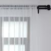 Sheer White Polyester Window Curtains for Light Privacy Protective Home Decoration