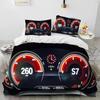 3D Racing Car Dashboard Comforter Bedding Set,Duvet Cover Bed Set Quilt Cover Pillowcase,King Queen Size Bedding Set Adult Boys