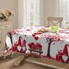 Romantic Red Love Round Table Cloth, Love Tree, Cartoon Dwarf Table Cloth, Home Restaurant Decorative Cloth
