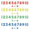 Gioco di matematica di parole alfanumeriche trasparenti con lettere maiuscole/minuscole arcobaleno, giocattolo educativo per l'apprendimento dell'aritmetica