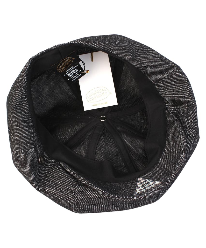 Yunibeosyeolkemiseuteuli Overfit Logo Black Newsboy Cap