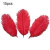 15 Pcs Natural Ostrich Feathers Colored Soft Feather for Clothes Wedding Decor