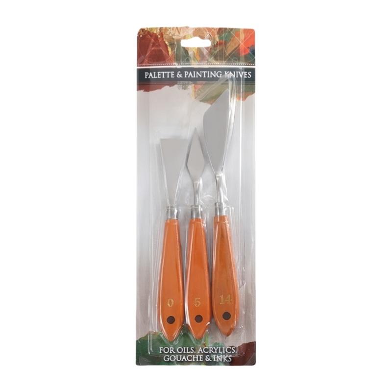 3 Sets of Art Scraper Set Art Painting Palette Scraper Oil Painting Palette Scraper Gouache Pigment Palette Shovel