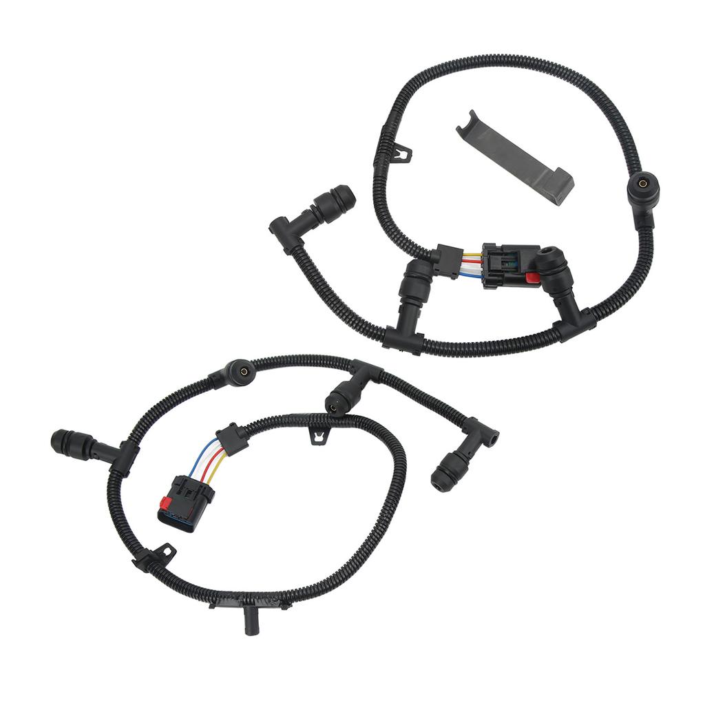 2pcs Glow Plug Wiring Harness with Removal Tool 5C3Z12A690A Left Right Replacement for Ford F450