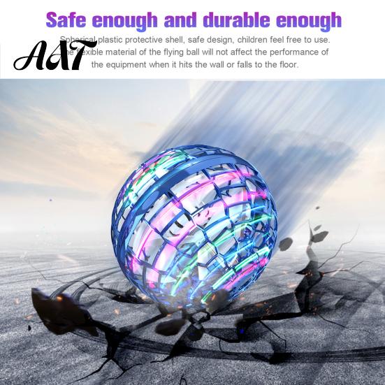 Boomerang Fidget Spinner Magic Hover Orb Ball Toy with Colorful Light 360-degree Rotating UFO Sphere Remote Control Night Flying Drone Indoor Outdoor