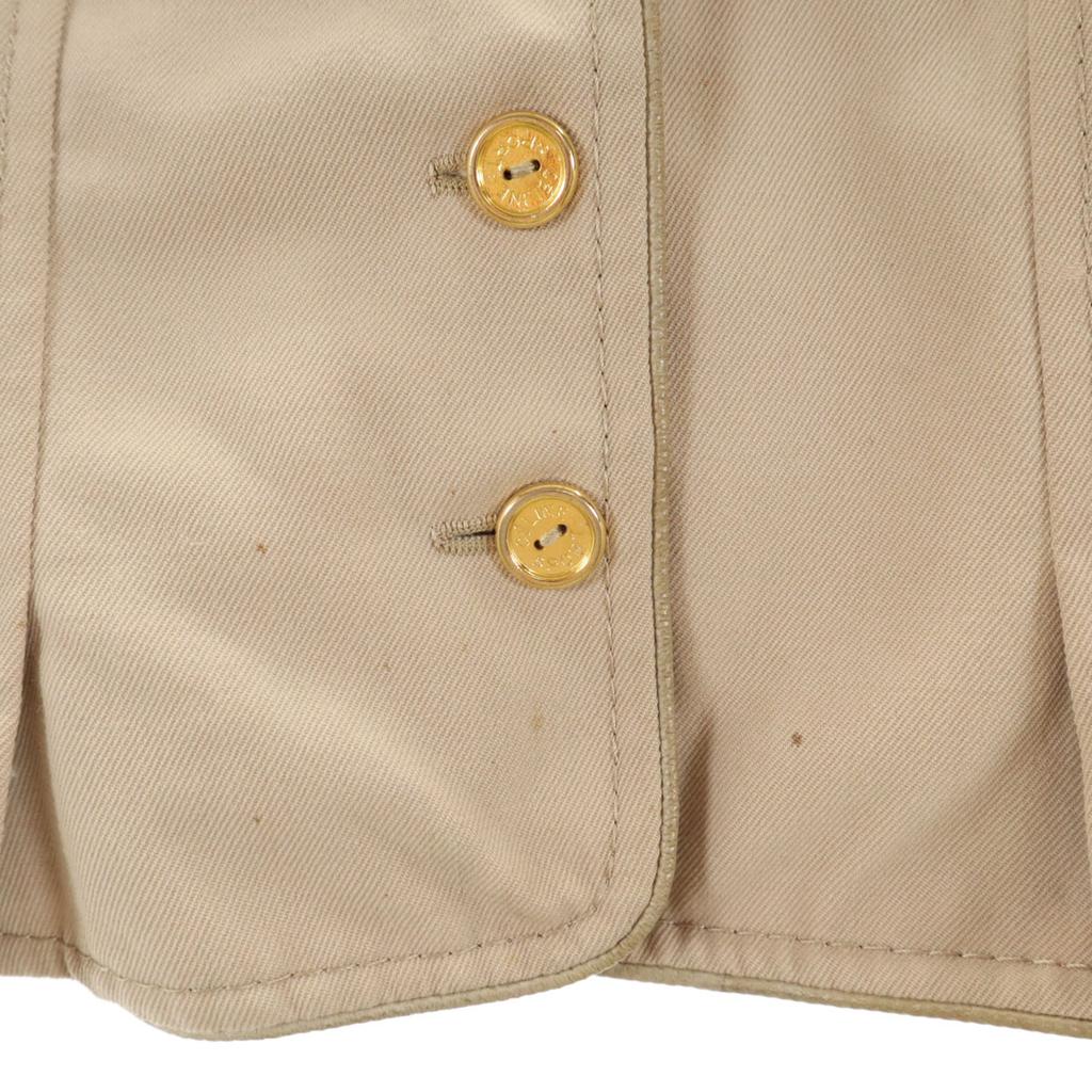 Celine 80s French Gold Buttons Best Beige Women Used