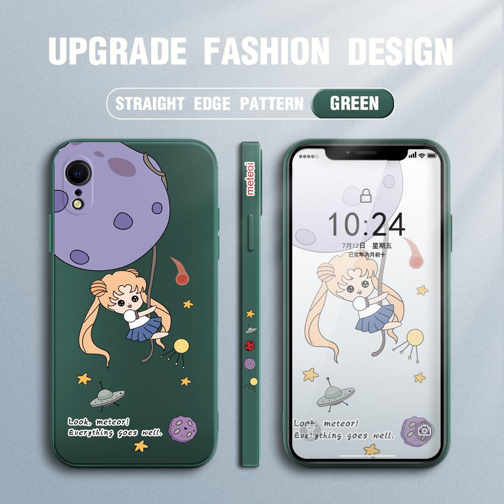 Lovely Cartoon Girl Phone Case for Redmi Xiaomi POCO Note 10 Pro 9 9A 9T 10C 8 7 11 Lite 5G X3 M3 Square Edge Creative Camera Soft TPU Cover
