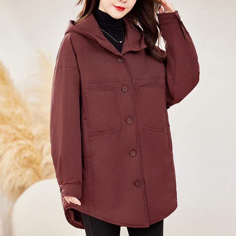 Geacă de iarnă matlasată de lungime medie pentru femei 2024 - Ușoară, elegantă, mărime plus
