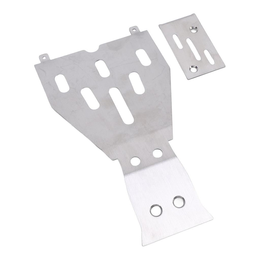 RC Chassis Protective Plate Stainless Steel Chassis Guard Protective Plate for 110 Car Model