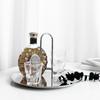 Snack Storage Plate Multifunctional With Handle Desktop Organizer Stainless Steel Home Decoration Finishing Tray Mini Ornaments