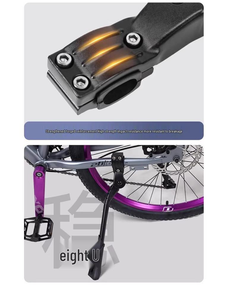 Mountain & Road Bike Kickstand: Complete Vertical Parking Stand with Leg Accessories
