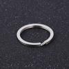 30mm Portable Plating Split Durable Round Circle Keychain accessories Keyring Key Ring