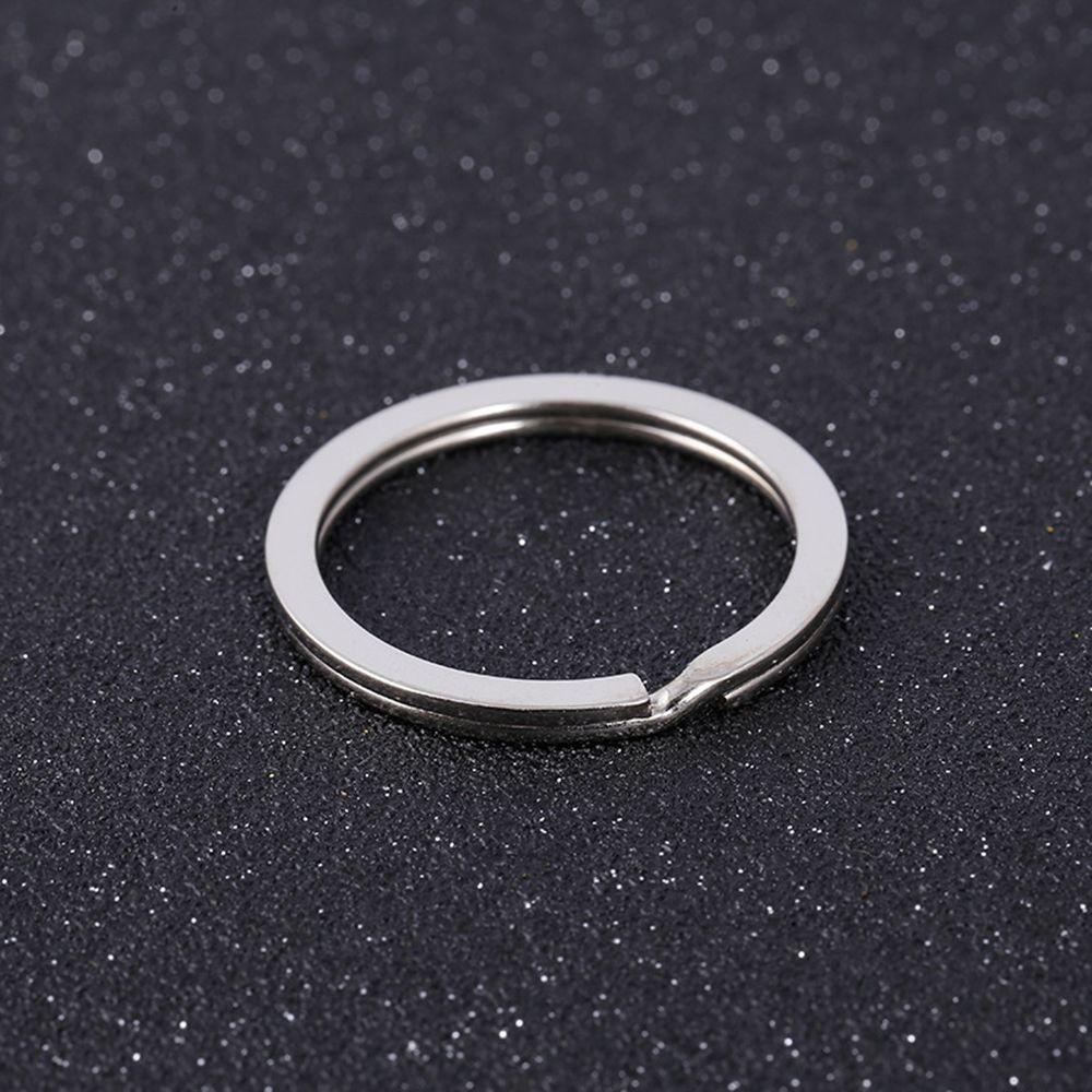 30mm Portable Plating Split Durable Round Circle Keychain accessories Keyring Key Ring