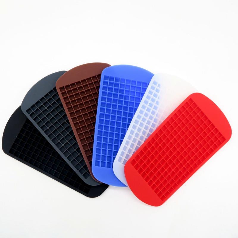 160 Ice Silicone Mold Compartments Silicone Ice Compartment Mini Cubes Crushed Collapsible Ice Cube Mold Kitchen Popsicle Mold