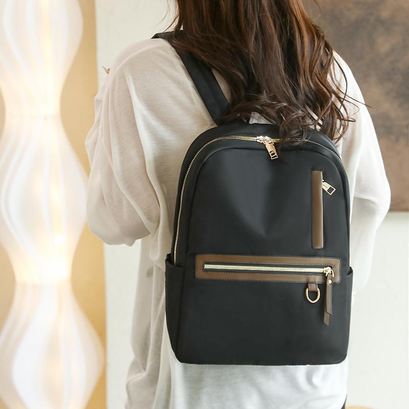 Nylon Rucksack Damen Leichter Rucksack Große Kapazität Reisetasche