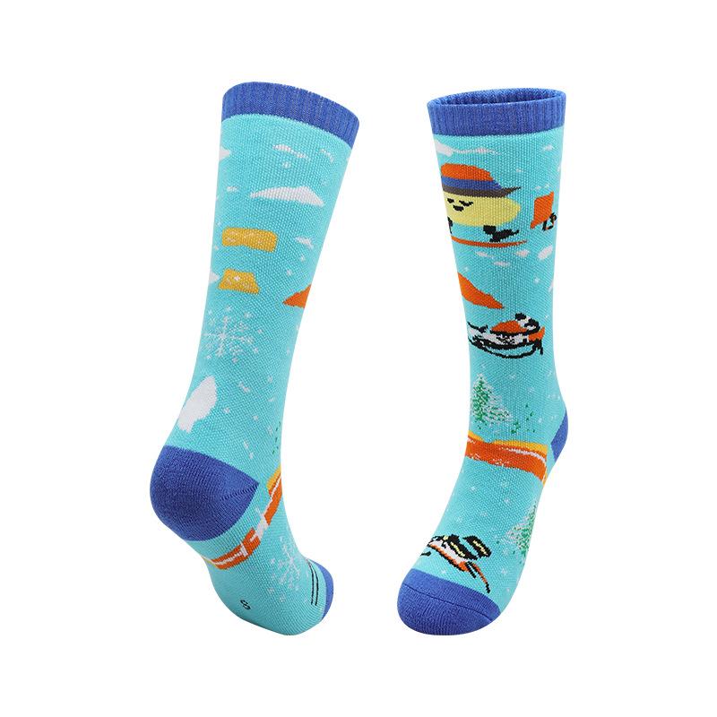 

Теплые зимние лыжные носки для подростков — толстые, длинные и удобные носки для зимних видов спорта для детей XS 27-30