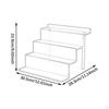 Riser Display Holder Clear Acrylic Makeup Organizer for Home Lipstick Retail 305x283x229mm