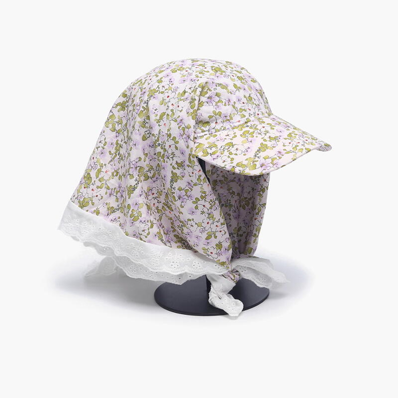 Women s Flower Kerchief Baseball Cap SS Hat C8242_Green
