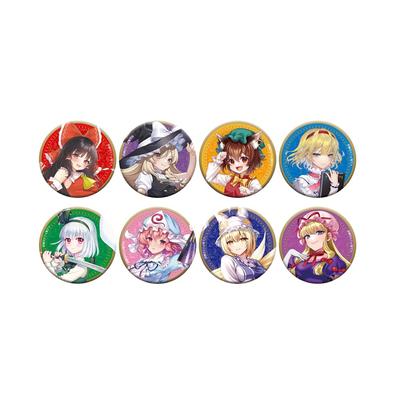 Sbírka odznaků postav z projektu Touhou, 8 kusů, KRABIČKA [Původní verze]