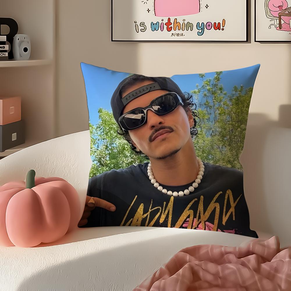Classic Pop American Singer BBruno Mars Cushion Cover Pillowcase Short Plush Invisible zipper Room Sofa Cushion Cover