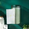 MultiFunction Wall-Mounted Tissue Box Transparent Paper Storage Case New Paper Holder  Bathroom