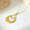 Women's French-Inspired Shell Necklace: Elegant Titanium Steel Clavicle Chain