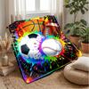 Sports Ball Fusion 4 Theme Blanket Lightweight Warm Flannel Blanket Decorative Throw Blanket for Home Decoration