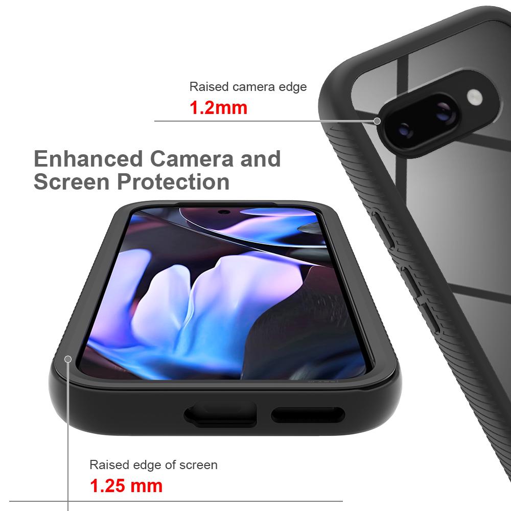 Double-Sided Drop Protection Case For Google Pixel 9 8 7 6 Pro 9ProXL 8A 7A 6A A Shockproof Clear Acrylic Hard Back Cover Capa