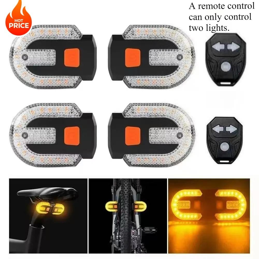 Bike Tail Light with Turn Signal, Split Bicycle Rear Lights, USB Rechargeable Turn Signal Bike Taillights Bike Light 5 Modes