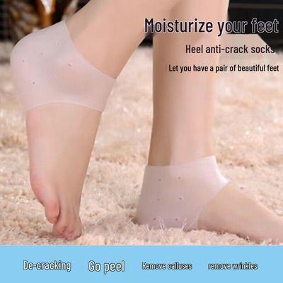 Silicone Heel Protector Sleeve: Relieves Heel Pain and Moisturizes To Prevent Cracks.