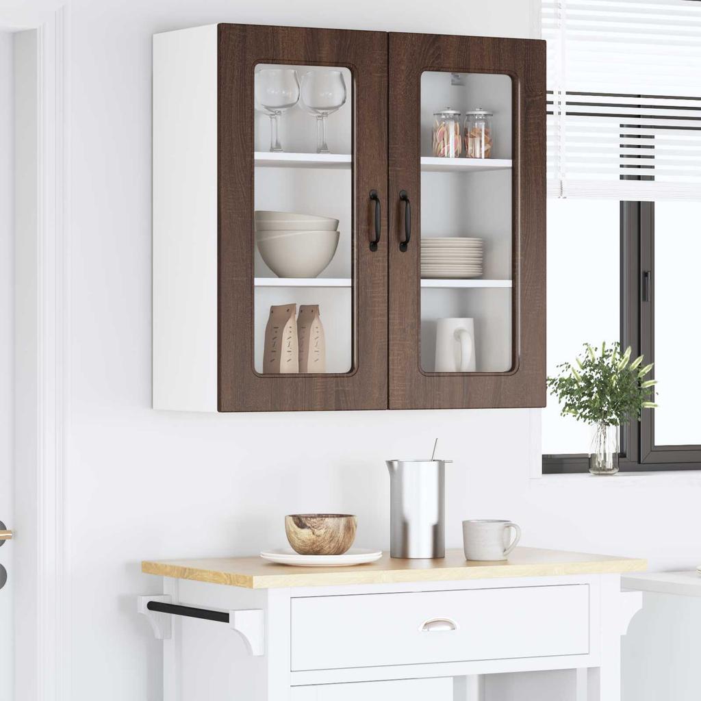 Dishwasher Front Panel Kalmar Brown Oak Effect 80 X 31 X 80 Cm