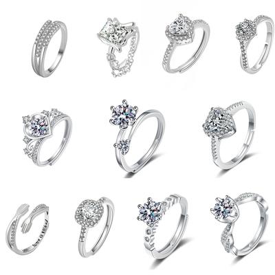 Anillo de apertura ajustable con símbolo de amor infinito, accesorios de joyería para fiestas, para mujeres y niñas, anillos de propuesta de boda, anillos de moda para damas, anillo de dedo personalizado.