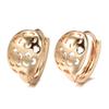 Fashion Glossy Hollow Flower Dangle Earrings Rose Gold Vintage Earrings For Women Fine Daily Jewelry Wholesale