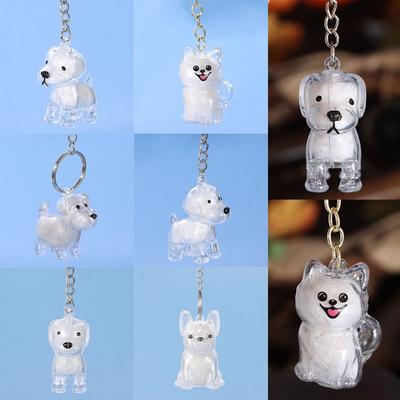 Transparent Dog Fur Storage Pendant Fur Storage Capsule DIY Accessories Portable Souvenirs Keychain Handmade Design