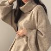 Winter Casual Knitting Long Sleeve Solid Color Baggy Pullovers Korean Fashion Women Chic Turtleneck Warm Sexy Sweater