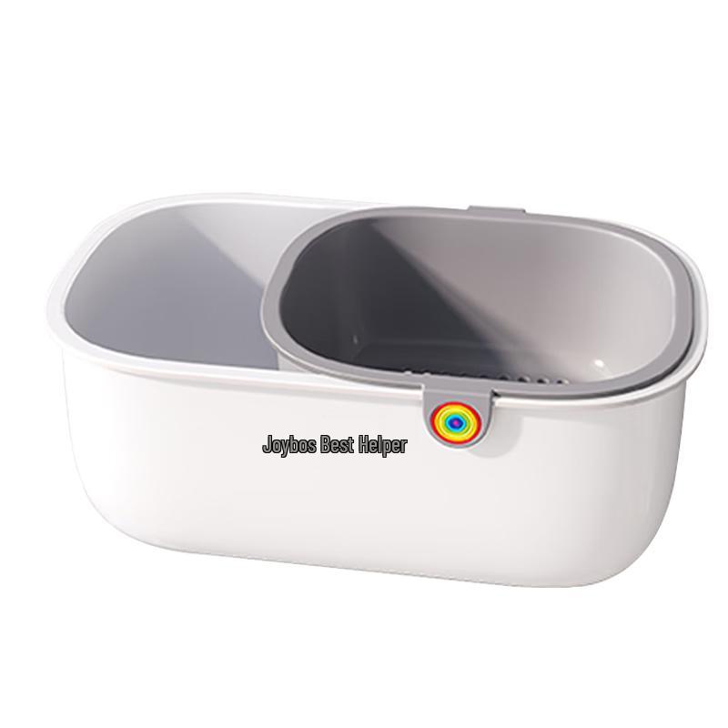 

Double-Layer Lazy Snack Box & Fruit Draining Plate (2-Pack)