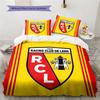 Racing Club De Lens RCL Football Club Pattern Duvet and Pillowcases,1 Duvet Cover with 2 Pillowcases, No Core,Son Gift,Daughter Gift