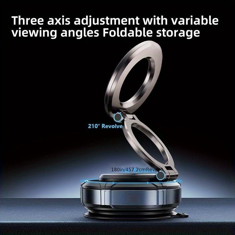 Car Mount 360 Degree - Rotatable Adjustable Vacuum Magnetic Car Phone Holder, Magnetic Phone Holder for Car/Gym, Suitable for IPhoneAnd Android Phones